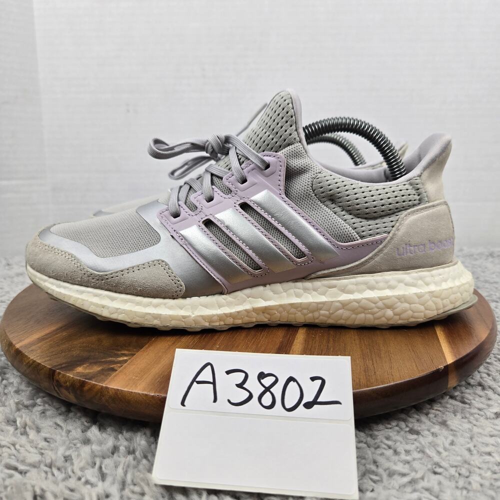 Adidas Womens 9 Ultra Boost DNA S&L Grey Two Casual Lifestyle Gym Running Shoe